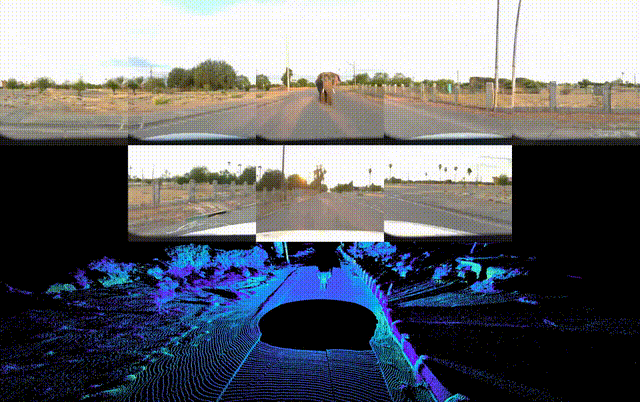 Waymo world model driving scenario